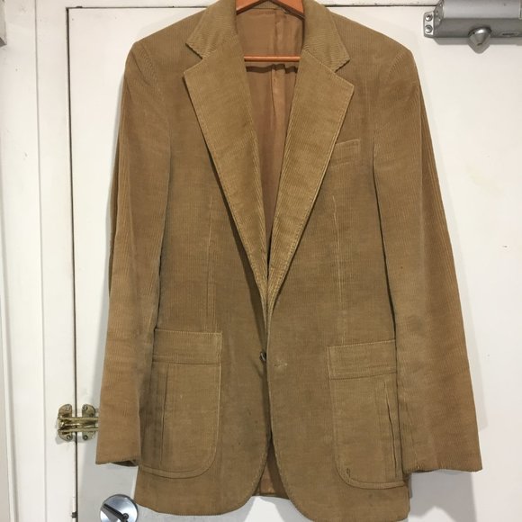 VINTAGE HARRY ROSEN CORDUROY TALL BLAZER SIZE M - Picture 1 of 8